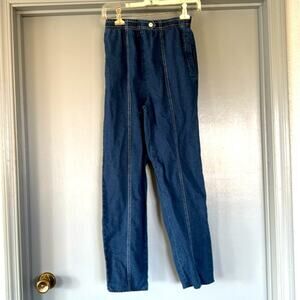 Blast Denim Jeans Womens size 8 Pullon Elastic Waist High Rise